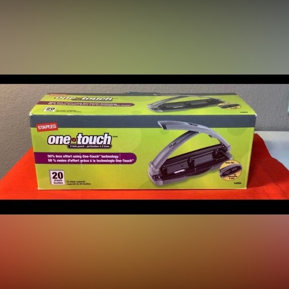 Office New Staples 3hole Punch 2 Sheet Capacitynew Poshmark